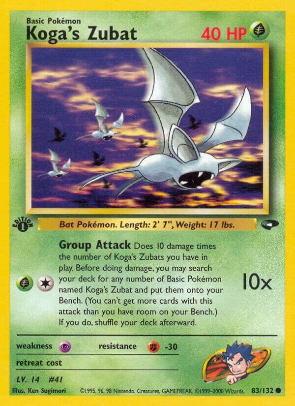 Koga’s Zubat 083/132 Unlimited Gym Challenge