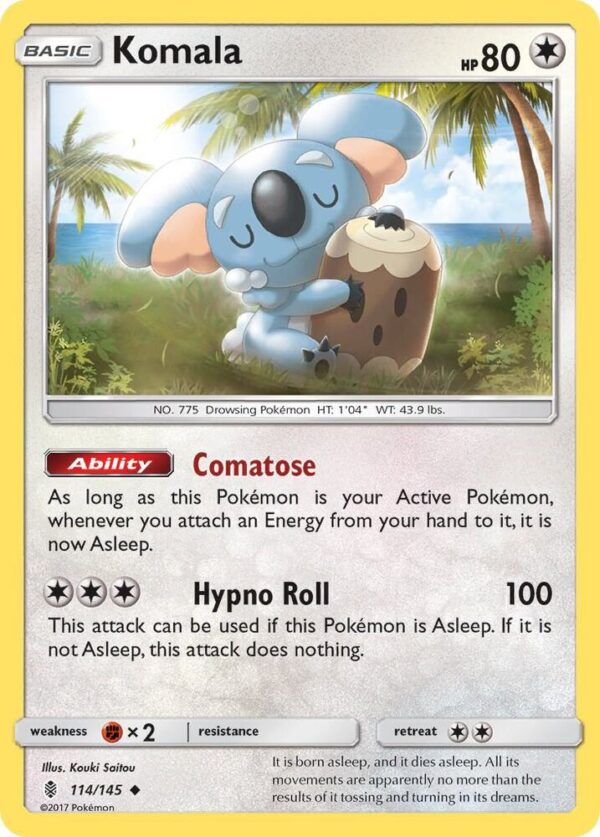 Komala 114/145 Reverse Holofoil SM – Guardians Rising