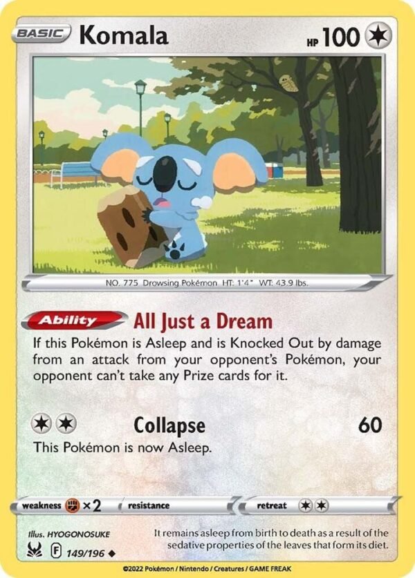 Komala 149/196 Normal SWSH11: Lost Origin Komala 149/196 Normal SWSH11: Lost Origin