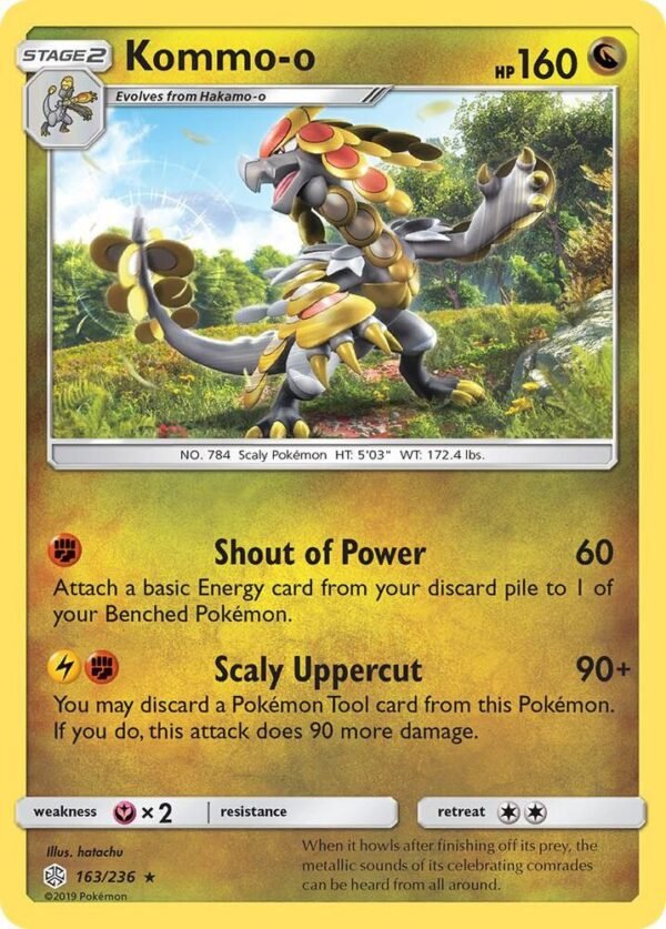 Kommo-o 163/236 Reverse Holofoil SM – Cosmic Eclipse