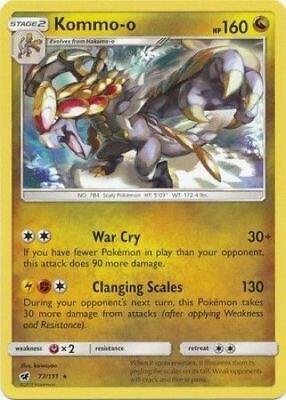 Kommo-o 77/111 (Cracked Ice Holo) 077/111 Holofoil Deck Exclusives Kommo-o 77/111 (Cracked Ice Holo) 077/111 Holofoil Deck Exclusives