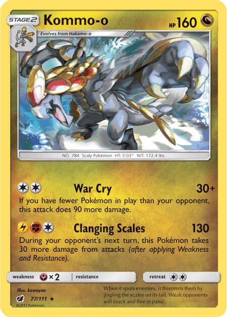 Kommo-o 77/111 Normal SM – Crimson Invasion