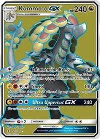 Kommo-o GX (Full Art) | 141/145 | Holofoil | SM - Guardians Rising