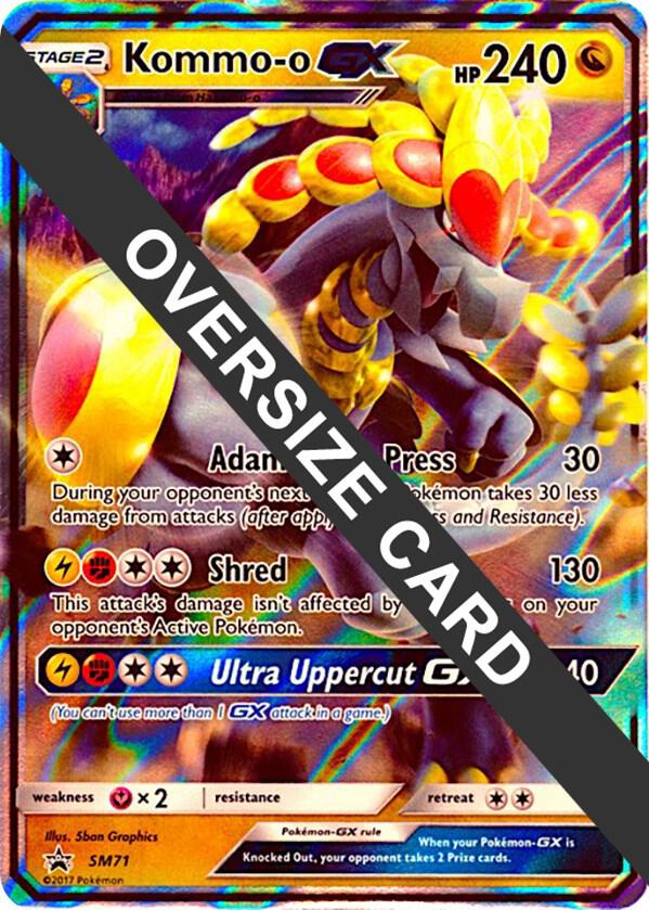 Kommo-o GX SM71 (SM Black Star Promo) Holofoil Jumbo Cards