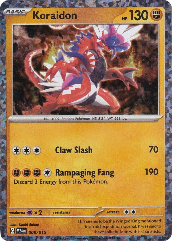 Koraidon 008/015 Holofoil McDonald’s Promos 2024 Koraidon 008/015 Holofoil McDonald’s Promos 2024