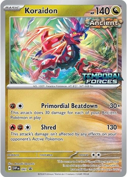 Koraidon 091 (Prerelease) Holofoil SV: Scarlet & Violet Promo Cards
