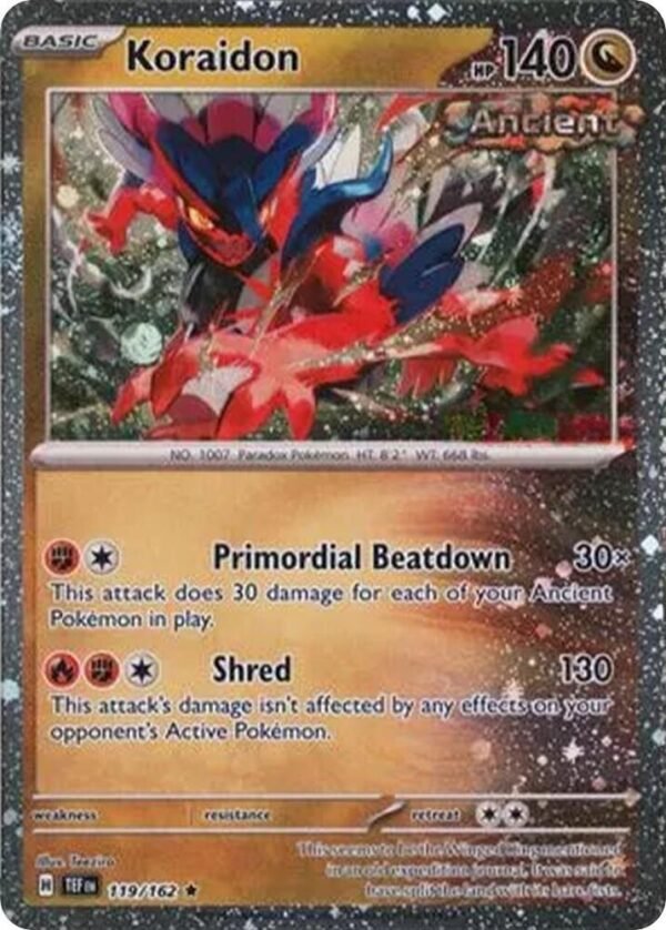 Koraidon 119/162 (Cosmos Holo) Holofoil Miscellaneous Cards & Products