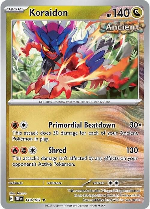 Koraidon 119/162 Holofoil SV05: Temporal Forces
