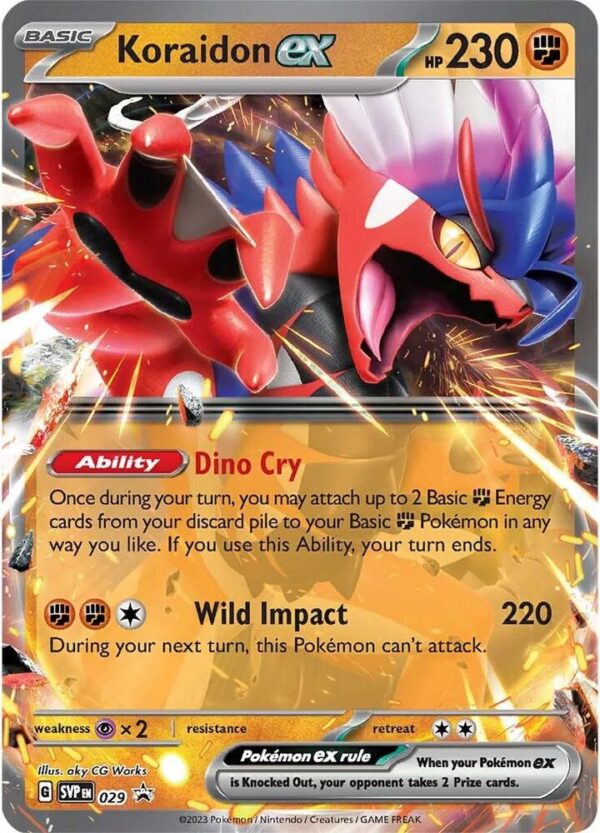 Koraidon ex 029 Holofoil SV: Scarlet & Violet Promo Cards
