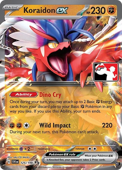 Koraidon ex 125/198 Holofoil Prize Pack Series Cards Koraidon ex 125/198 Holofoil Prize Pack Series Cards