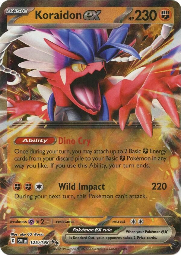 Koraidon ex 125/198 Holofoil SV01: Scarlet & Violet Base Set Koraidon ex 125/198 Holofoil SV01: Scarlet & Violet Base Set