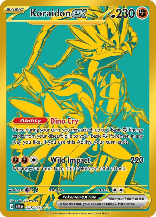Koraidon ex 245/091 Holofoil SV: Paldean Fates Koraidon ex 245/091 Holofoil SV: Paldean Fates