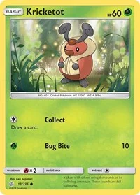 Kricketot | 13/236 | Normal | SM - Cosmic Eclipse Kricketot | 13/236 | Normal | SM - Cosmic Eclipse