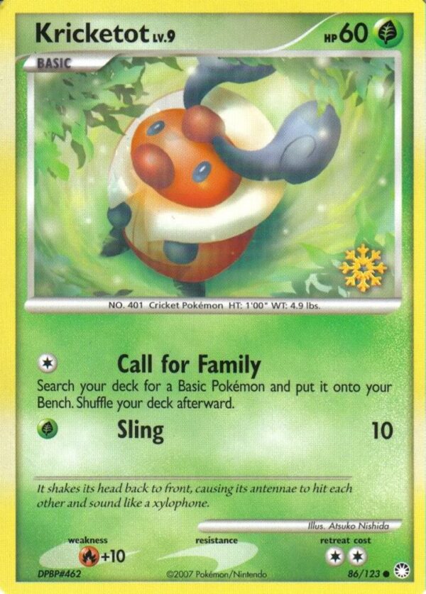 Kricketot 86/123 086/123 Normal Countdown Calendar Promos