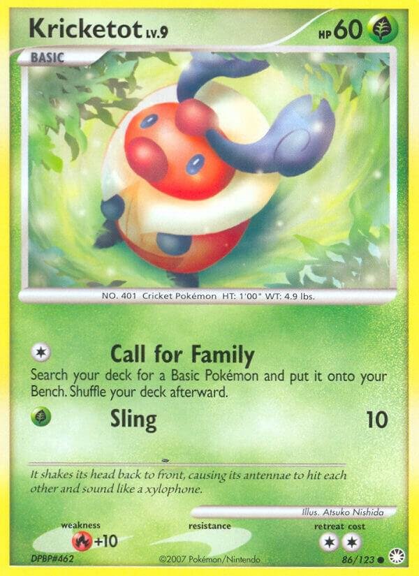 Kricketot 86/123 Reverse Holofoil Mysterious Treasures Kricketot 86/123 Reverse Holofoil Mysterious Treasures