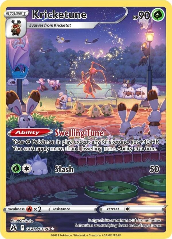 Kricketune GG02/GG70 Holofoil Crown Zenith: Galarian Gallery Kricketune GG02/GG70 Holofoil Crown Zenith: Galarian Gallery