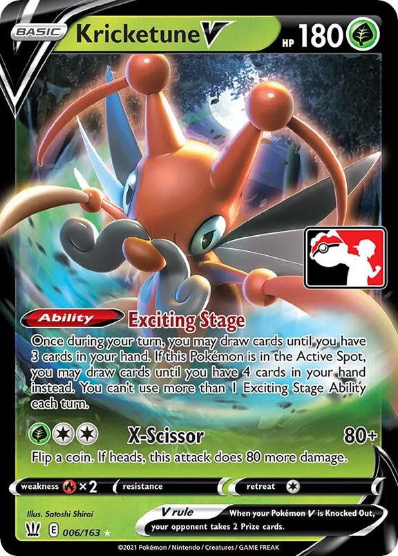 Kricketune V 006/163 Holofoil Prize Pack Series Cards Kricketune V 006/163 Holofoil Prize Pack Series Cards