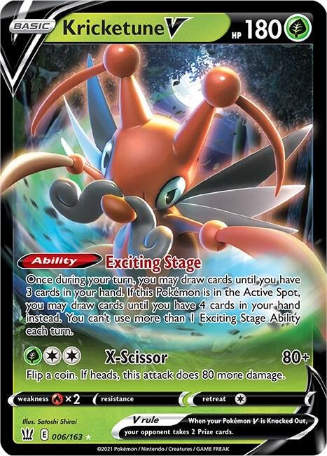 Kricketune V 006/163 Holofoil SWSH05: Battle Styles
