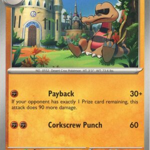 Krokorok 116/198 Reverse Holofoil SV01: Scarlet & Violet Base Set