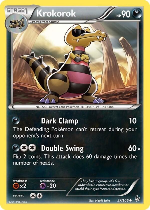 Krokorok 57/106 Normal XY – Flashfire Krokorok 57/106 Normal XY – Flashfire