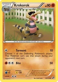 Krokorok | 64/114 | Reverse Holofoil | Black and White