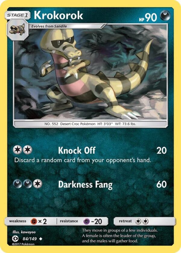 Krokorok 84/149 Reverse Holofoil SM Base Set