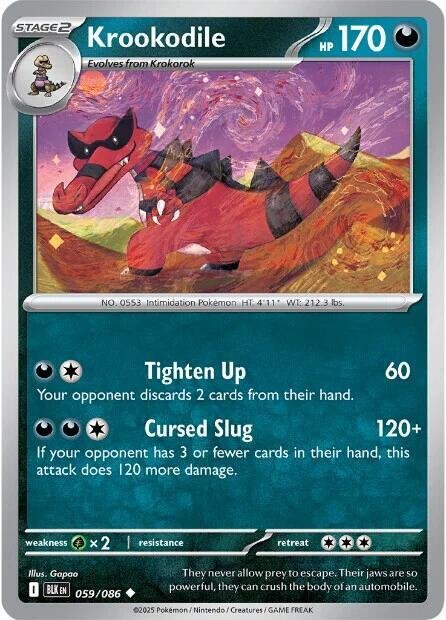 Krookodile 059/086 Normal SV: Black Bolt