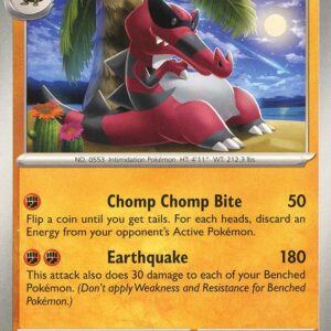 Krookodile 117/198 Reverse Holofoil SV01: Scarlet & Violet Base Set