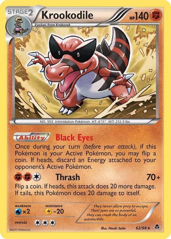 Krookodile 62/98 Normal Emerging Powers Krookodile 62/98 Normal Emerging Powers