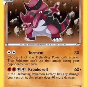 Krookodile 65/114 Reverse Holofoil Black and White