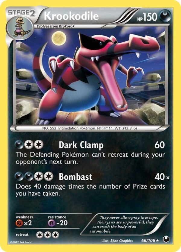 Krookodile 66/108 066/108 Normal Deck Exclusives