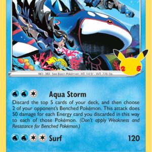 Kyogre 003/025 Holofoil Celebrations