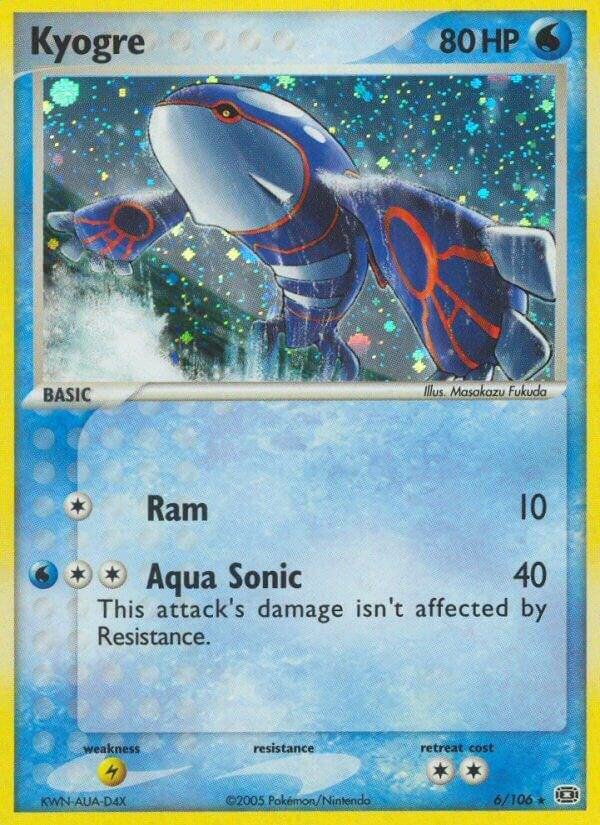Kyogre 006/106 Reverse Holofoil Emerald Kyogre 006/106 Reverse Holofoil Emerald