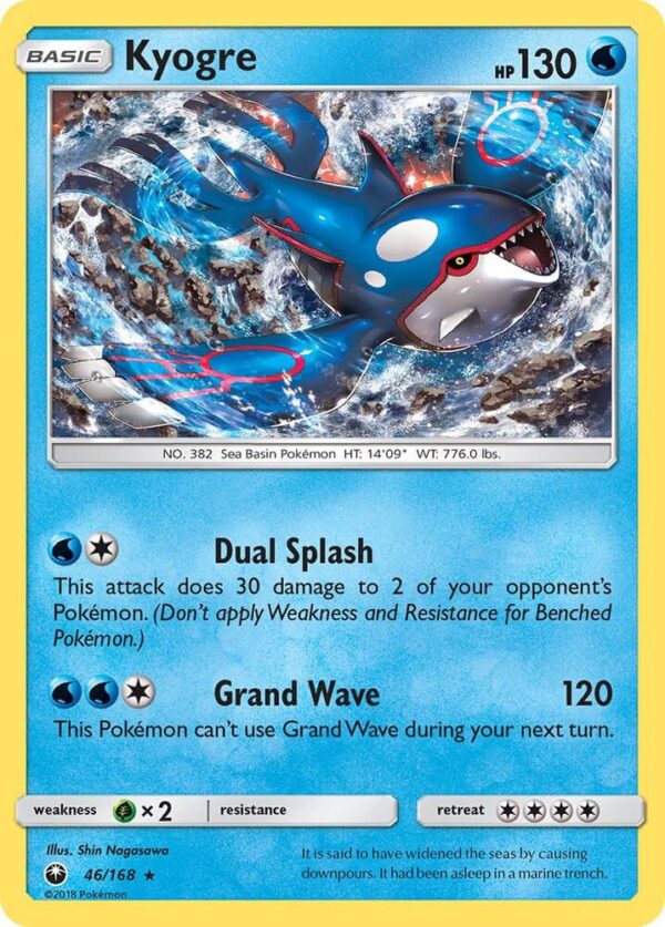 Kyogre 46/168 Reverse Holofoil SM – Celestial Storm Kyogre 46/168 Reverse Holofoil SM – Celestial Storm