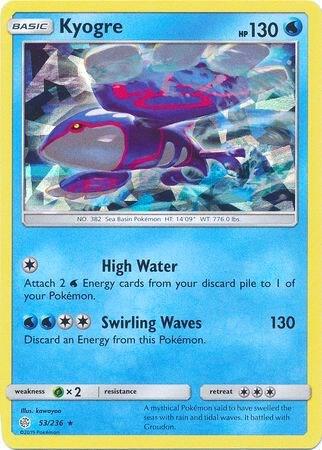 Kyogre 53/236 (Cracked Ice Holo) 053/236 Holofoil Deck Exclusives Kyogre 53/236 (Cracked Ice Holo) 053/236 Holofoil Deck Exclusives