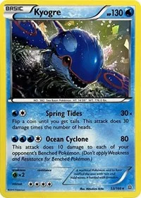 Kyogre | 53/160 (Cracked Ice Holo) | 053/160 | Holofoil | Deck Exclusives