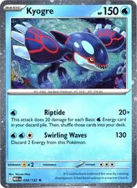 Kyogre (Cosmos Holo) | 034/132 | Holofoil | Miscellaneous Cards & Products