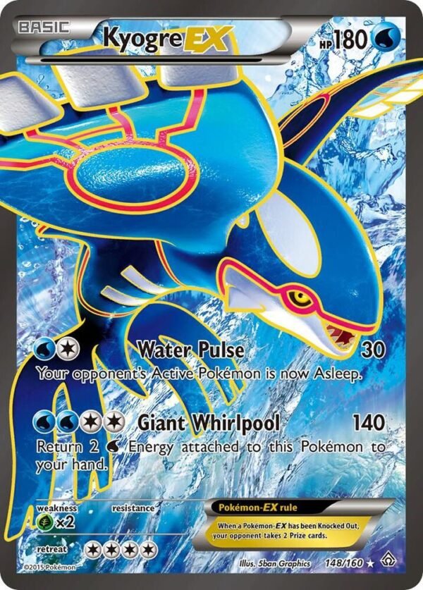 Kyogre EX (148 Full Art) 148/160 Holofoil XY – Primal Clash Kyogre EX (148 Full Art) 148/160 Holofoil XY – Primal Clash