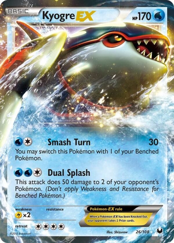 Kyogre EX 26/108 Holofoil Dark Explorers