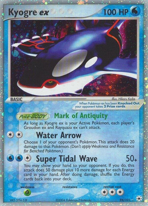 Kyogre ex 94/101 Holofoil Hidden Legends Kyogre ex 94/101 Holofoil Hidden Legends