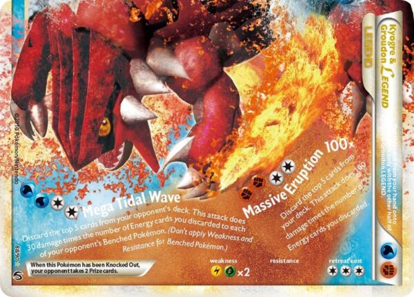Kyogre & Groudon Legend (Bottom) 88/90 Holofoil Undaunted