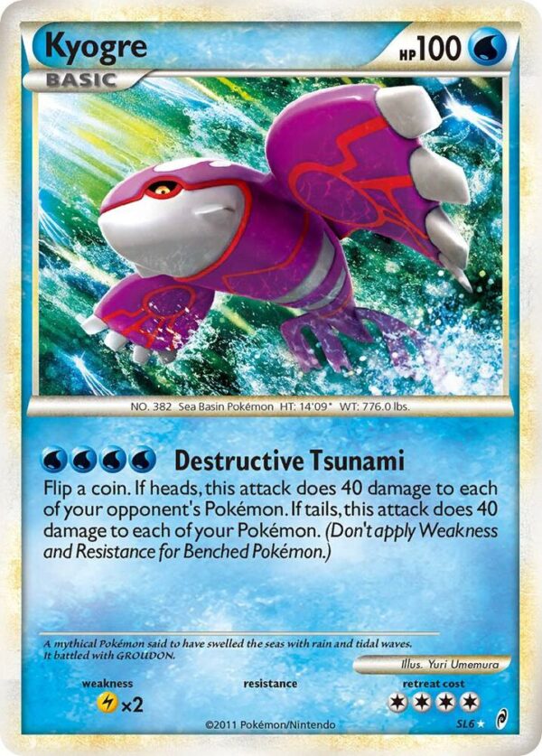Kyogre (Shiny) SL6 Holofoil Call of Legends