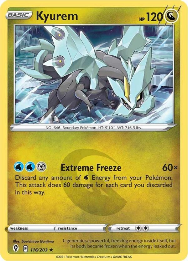 Kyurem 116/203 Holofoil SWSH07: Evolving Skies