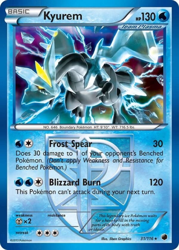 Kyurem 31/116 031/116 Normal Deck Exclusives Kyurem 31/116 031/116 Normal Deck Exclusives