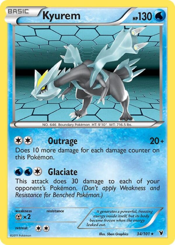 Kyurem 34/101 Holofoil Noble Victories