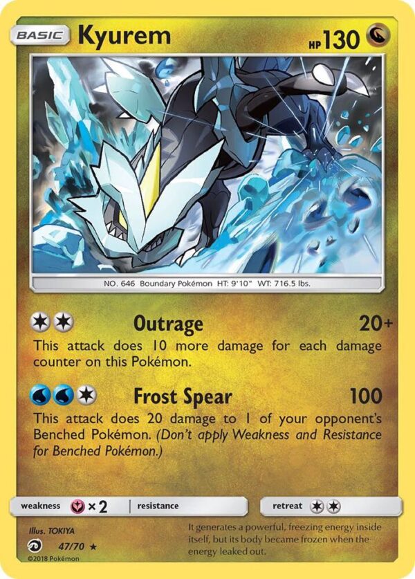 Kyurem 47/70 Reverse Holofoil Dragon Majesty Kyurem 47/70 Reverse Holofoil Dragon Majesty