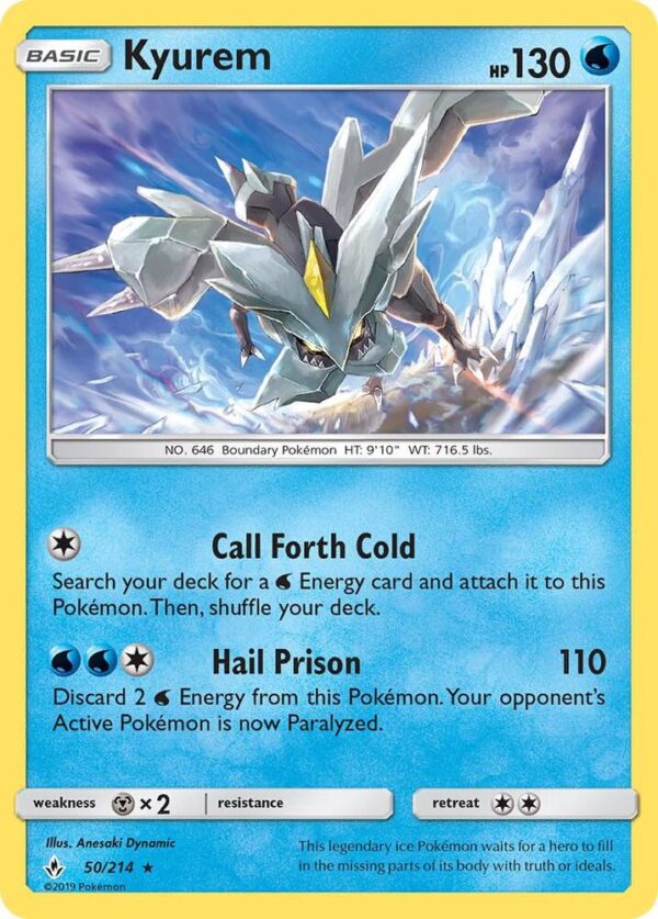 Kyurem 50/214 Holofoil SM – Unbroken Bonds Kyurem 50/214 Holofoil SM – Unbroken Bonds