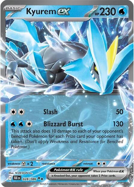 Kyurem ex 028/086 Holofoil SV: Black Bolt