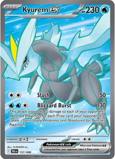 Kyurem ex 157/086 Holofoil SV: Black Bolt