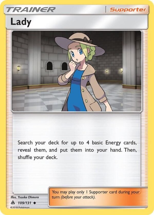 Lady 109/131 Reverse Holofoil SM – Forbidden Light
